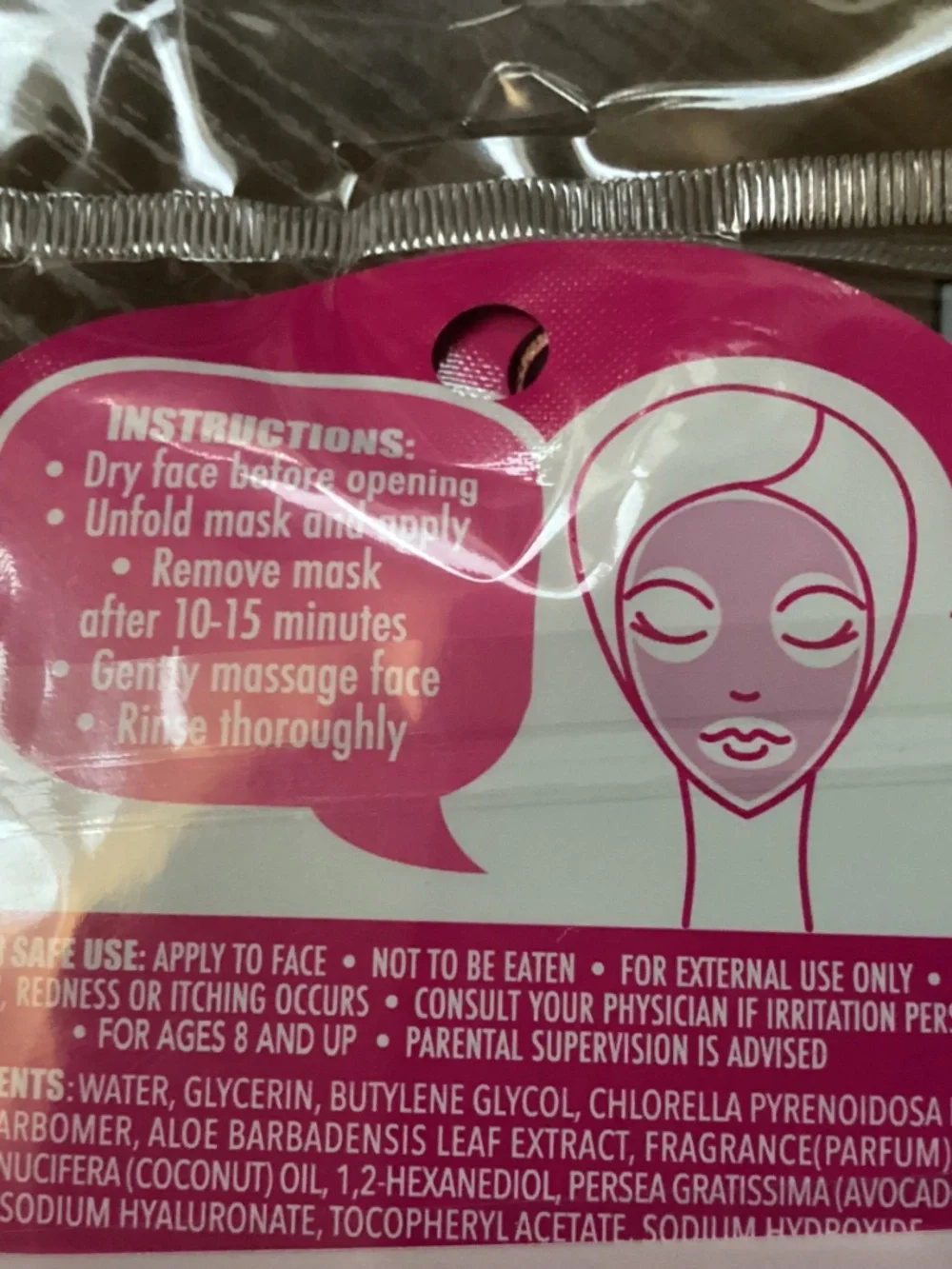 Taste Beauty Scented Masks Bundle New 20 ml each mask  2 packs=8 masks total